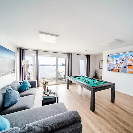 Semesterbostad Schleivilla Hafenmeister By Seeblick Ferien Oro, Billardtisch, Kamin, Sauna Kappeln